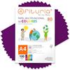 OFITURIA Fogli Colorati, Confezione da 100 Fogli A4 80gr - Carta Colorata per Lavoretti Creativi, Stampante, Scrapbooking - Fogli Colorati - Ideale per Origami, Papiroflexia, Ufficio e Scuola (Viola, 100h)