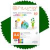 OFITURIA Fogli Colorati, Confezione da 100 Fogli A4 80gr - Carta Colorata per Lavoretti Creativi, Stampante, Scrapbooking - Fogli Colorati - Ideale per Origami, Ufficio e Scuola (Verde Scuro, 100h)