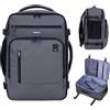 ECOHUB Zaino Ryanair 40x20x25 Bagaglio a Mano 40x20x25 Ryanair Zaino da Viaggio Valigia Bagaglio a Mano Borsa da Viaggio Borsa tote ecologica in PET riciclato da 20 litri,Brevettato, Grigio