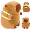 Meleager Peluche Capybara,Capibara peluche per bambini, Capibara con zaino Piccola ape, peluche regalo Capybara, peluche Capibara per ragazze e ragazzi (23 cm Ape Capybara)