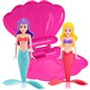 YAAVAAW Sirena Immersione Giocattoli 2 Pezzi Rosa Caldo, Set di Giocattoli di Immersione della Sirena della Piscina per Bambini