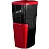 Bama TRYPLA Pattumiera a 3 Scomparti, Ideale per Riciclaggio, 28 x 39 x 70, Colore: Nero/Rosso, 1 x 4.5 L, 1 x 16 L, y 1 x 18 L