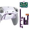 eXtremeRate RISE Plus MAX Tasti Aggiuntivi Clicky Trigger Stop per ps5 Controller BDM-030/040/050,Palette Posteriori Back Button Remap Kit per ps5 Joystick-Senza Controller-Bianco Grigio