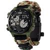 findtime Orologio militare, da uomo, digitale, militare, cronometro, sportivo, da uomo, digitale, per attività all'aria aperta, impermeabile, per uomini, ragazzi, orologio sportivo, cronografo, da