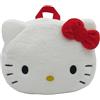 CYPBRANDS Hello Kitty, Sanrio, Zaino, Peluche Borse, Figura 3D, Viso Hello Kitty, Colore Bianco, Prodotto Ufficiale, bianco, Estandar, Casual