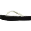 Calvin Klein Jeans Donna Infradito Beach Sandal con Zeppa, Nero (Black/Bright White), 39