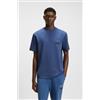 HUGO per uomo. [50542816] Maglietta blu Dusplito, Casual, Cotone, Manica corta