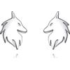 YAFEINI Orecchini Lupo in Argento Sterling 925 Lupo Animale Fortunato Orecchini Gioielli Regali per Donne Mamma Ragazze(Lupo)