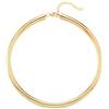 COOLSTEELANDBEYOND Liscio Oro Serpente Catena Choker Collana per Donna, Statement Collana, Minimalista Collare