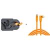 Tether Tools Kit TetherGuard LeverLock e cavo, da USB-C a USB-C ad angolo retto, 4,6 m
