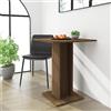 PIXZSSI Tavolo da pranzo effetto rovere marrone, 60 x 60 x 75 cm, materiale in legno, design elegante, tavolo da pranzo, design versatile, resistente all'umidità, tavolo da cucina, facile da pulire