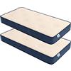 Baldiflex Kit 2 Pezzi, Materasso Memory 16 cm, Singolo 80x190 cm, RelaxOne 16, Ortopedico e Ergonomico, Anallergico e Antibatterico, 100% Made in Italy