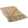 DII Diamond Throw Collection Cotton Woven, 50x60, Honey Gold