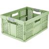 Keeeper Lea Eco Line Scatola Pieghevole Professionale con Manici Morbidi 32 L