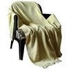 RAJRANG Coperta super morbida gialla calda indiana decorativa reversibile per divano e divano, morbida 100% cotone e calda per soggiorno (127 x 152) cm