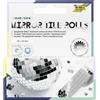 folia 541060 - Rotoli di tessere a specchio SILVER SIZE M, 2 rotoli da 4 cm x 1 m, mosaico a specchio in argento, 800 tessere a specchio in vetro ciascuna 10 x 10 mm, autoadesive, per decorare
