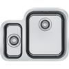 Franke NEW Franke Lavello a una vasca con vaschetta Smart Sottotop SRX 160-34-16 122.0736.138 finitura inox da 58x45 cm