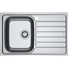 Franke NEW Franke Lavello una vasca con gocciolatoio a destra Spark Incasso SKX 611-78 101.0712.130 finitura inox satinato da 78x50 cm
