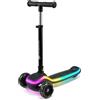 KINDERKRAFT Monopattino Bambini RAKET Nero con Luci LED e Chiusura Rapida