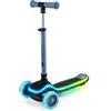 KINDERKRAFT Monopattino Bambini RAKET Blu con Luci LED e Chiusura Rapida