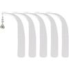 Zestivra Orecchino Prova Su Stick, 5 Orecchini Acrilici Stick-Clear Try Orecchino Display Puntelli Di Scena, Strisce Portatili Per Orecchini E Penne