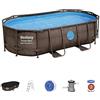 Bestway Piscina Power-Steel Ovale Rattan 427x250cm
