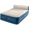 Intex 64460ND - Materasso Gonfiabile Matrimoniale SilkyBed con Testiera e Pompa Elettrica Integrata, 229x152x79 cm