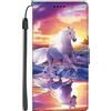 EuoDuo Compatibile con Samsung Galaxy Note 10 Plus Cover con Disegni Custodia Libro Portafoglio in PU Pelle Completa Protettiva Caso Magnetica Flip Wallet Case - Cavallo bianco
