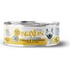 Naxos Monoprotein Naxos Sterilight Pate' Grain Free Cibo Umido per Gatti - Pollo e Tacchino - 12x85 gr