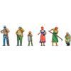 NOCH Set di personaggi 3D Master in plastica per modellismo in scala 1:160 (N) perfetto per diorami di vita rurale