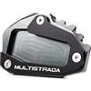 CCYYMOWOK Piastra per Estensione Cavalletto Laterale Moto Accessori per Ducati Multistrada 950 1100 1200 1260 1200S 1260S V4S V2 Rally DVT DESERT X per Monster 696 697 795 796 Diavel 1260 2019-2022 (Grigio)