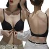 KBRPEY Reggiseno Donna con Ferretto Push-up Reggiseni a Forma Regolabile Comfort Intimo Leggero Imbottito Profondo V Bra Elegante Invisibile Reggiseni Senza Schienale con Bottoni Frontali