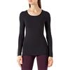 HSAJS Maglia Termica Donna Maglietta a Maniche Lunghe con Collo Alto Traspirante Maglietta Intimo Canottiera Calda Pigiama Abbigliamento Elegante Elastica