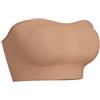 HSAJS Reggiseno Senza Spalline per Donna Reggiseno Senza Cuciture Reggiseno Senza Ferretto Top a Tubo Elasticizzato con Imbottiture Rimovibili Reggiseno Push Up Spalline Trasparenti
