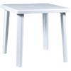 Tavolo da esterno rodi in polipropilene bianco 75x75x73 cm