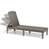 Keter Sdraio lettino prendisole jaipur sunlounger colore cappuccino, 187,5x58x29 cm - keter