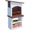Linea VZ Barbecue a legna o carbonella in cemento linea vz gran canaria 81x58x155 cm