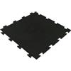 ArtPlast Piastrella da esterno in pvc ad incastro colore nero, 500x500x8 mm