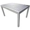 Tavolo da esterno allungabile riviera azalea in alluminio bianco e grigio 135/270x90x75 cm