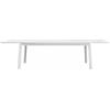 Solaria Tavolo da esterno allungabile solaria porto ercole in alluminio bianco 200/300x102x75 cm