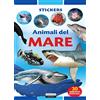 CRESCERE ANIMALI DEL MARE. Ediz. illustrata con 30 adesivi removibili.