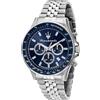 Maserati Orologio Uomo, Cronografo, Analogico, 44 mm, Collezione SFIDA - R8873640025