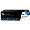 Hp confezione da 3 cartucce originali di toner ciano/magenta/giallo laserjet 125a