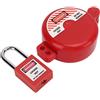 Akozon Blocco Valvola di Blocco Tagout, Resistente Agli Urti per Blocco Rubinetto Acqua Gas con Lucchetto di Sicurezza Resistente Al Calore