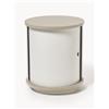 Westwing Collection Comodino con anta scorrevole Svea - Beige