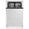 BEKO DIS35023 LAVASTOVIGLIE INCASSO 45CM 10 COPERTI 5PR 49DB CLASSE E