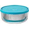 Bormioli Rocco Frigoverre Brillante Set Contenitore Per Alimenti Rotondo In Vetro - Set 2 Pz