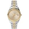 Fossil Orologio Scarlette da donna, 33 mm Movimento al quarzo con data a tre lancette e cinturino in acciaio inossidabile, 33 mm, Tono oro e tono argento