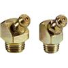 Zarivy Ingrassatori idraulici autofilettanti 45° DIN 71412 tipo H2/S, ideali per lubrificazione in macchinari e attrezzature industriali.