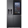 LG Frigorifero Side by Side LG GSXV91MCAE 635 Litri Classe E (A179xL91,3xP73,5) Wi-Fi con SmartThinq Nero